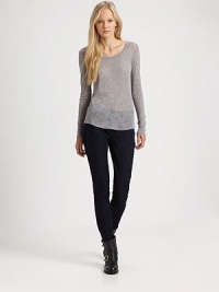 A luxurious blend of cashmere, silk and tencel meets a feminine silhouette to create this scoopneck design with a flattering fit, thanks to a touch of stretch.ScoopneckLong sleevesCurved hemPull-on styleAbout 27 from shoulder to hemTencel/cashmere/silkHand washImported Model shown is 5'10 (177cm) wearing US size Small. A luxurious blend of cashmere, silk and tencel meets a feminine silhouette to create this scoopneck design with a flattering fit, thanks to a touch of stretch.ScoopneckLong sleevesCurved hemPull-on styleAbout 27 from shoulder to hemTencel/cashmere/silkHand washImported Model shown is 5'10 (177cm) wearing US size Small.