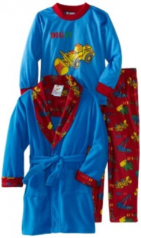 Baby Bunz Boys 2-7 Dig It 3 Piece Robe And Pajama Set Baby Bunz Boys 2-7 Dig It 3 Piece Robe And Pajama Set