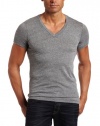 Alternative Men's Boss V-Neck Tee, Grey, Large