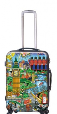 Heys USA Luggage Fazzino London Lights 26 Inch Hardside Spinner Heys USA Luggage Fazzino London Lights 26 Inch Hardside Spinner
