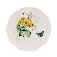 Lenox Butterfly Meadow Bone Porcelain Fritillary 9-Inch Accent Plate