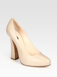 A towering sculpted heel upgrades this classic silhouette of Italian leather. Self-covered heel, 4½ (115mm)Covered platform, ½ (15mm)Compares to a 4 heel (100mm)Leather upperLeather lining and solePadded insoleMade in ItalyOUR FIT MODEL RECOMMENDS ordering one half size up as this style runs small. A towering sculpted heel upgrades this classic silhouette of Italian leather. Self-covered heel, 4½ (115mm)Covered platform, ½ (15mm)Compares to a 4 heel (100mm)Leather upperLeather lining and solePadded insoleMade in ItalyOUR FIT MODEL RECOMMENDS ordering one half size up as this style runs small.