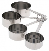 Amco Basic Ingredients Stainless Steel Measuring Cups, Set of 4 Amco Basic Ingredients Stainless Steel Measuring Cups, Set of 4
