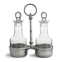 The antique patina finish and old-world shapes in this collection date back to Renaissance days. Crafted of high-quality pewter, which is completely food safe and retains its beauty and luster without maintenance. The antique patina finish and old-world shapes in this collection date back to Renaissance days. Crafted of high-quality pewter, which is completely food safe and retains its beauty and luster without maintenance.
