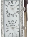 Breda Women's 2185_brown Brown Nicola Dual Time Zone Classic Leather Watch