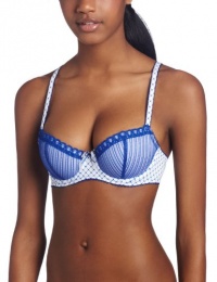 b.tempt'd by Wacoal Women's La Parisienne Push Up Bra, Deep Sea Blue Print, 36B b.tempt'd by Wacoal Women's La Parisienne Push Up Bra, Deep Sea Blue Print, 36B