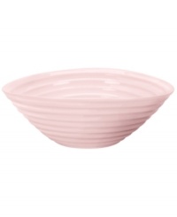 Celebrated chef and writer Sophie Conran introduces dinnerware designed for every step of the meal, from oven to table. A ribbed texture gives this pink Portmeirion bowl the charm of traditional hand-thrown pottery. Celebrated chef and writer Sophie Conran introduces dinnerware designed for every step of the meal, from oven to table. A ribbed texture gives this pink Portmeirion bowl the charm of traditional hand-thrown pottery.