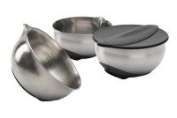 Jamie Oliver JB3100 Tilt and Mix Stainless-Steel Mixing Bowls, Set of 3 Jamie Oliver JB3100 Tilt and Mix Stainless-Steel Mixing Bowls, Set of 3