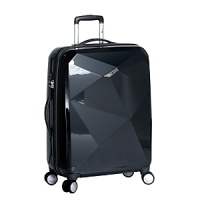 Extremely lightweight and durable polycarbonate shell with fully lined interior. Tie down straps to keep your clothing wrinkle free. Push button locking Trolley handle made of aircraft grade aluminum. Multiple pockets and divider makes organized packing easy. Specially designed multi-directional wheels with 360 degree rotation.