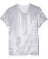 A graphic t-shirt like this one from Marc Ecko Cut & Sew is an easy way to get a charge out of your casual wardrobe.