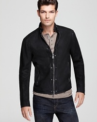 An edgy jacket that's always in style from John Varvatos, the perfect piece to push your look over the top. An edgy jacket that's always in style from John Varvatos, the perfect piece to push your look over the top.