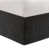 Natori Indochine Viscose Which is From Bamboo/Cotton Bedskirt, Black, King