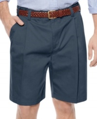 Time to get comfortable with these extender-waist shorts from Geoffrey Beene. Time to get comfortable with these extender-waist shorts from Geoffrey Beene.
