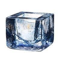 Designed by Kosta Boda's Anna Ehrner, the Brick series chicly creates artful ambiance. Floating splashes of black, white, blue, green and purple make each transparent votive unique. Designed by Kosta Boda's Anna Ehrner, the Brick series chicly creates artful ambiance. Floating splashes of black, white, blue, green and purple make each transparent votive unique.
