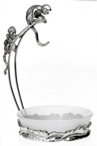 Arthur Court Monkey Banana Holder with Bowl Arthur Court Monkey Banana Holder with Bowl