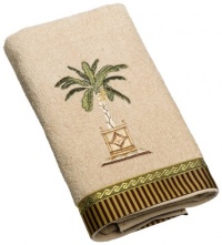 Avanti Banana Palm Hand Towel, Linen Avanti Banana Palm Hand Towel, Linen