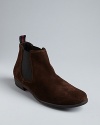 These Paul Green booties have your back-to-school style covered, in suede punched up with contrast goring.