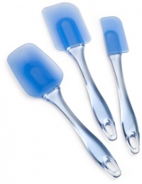 Wilton 570-1121 Easy Flex 3-Piece Silicone Spatula Set, Blue Wilton 570-1121 Easy Flex 3-Piece Silicone Spatula Set, Blue