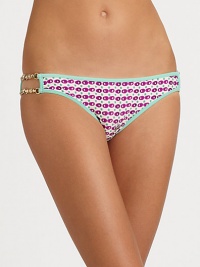 EXCLUSIVELY AT SAKS. A minimal coverage, signature Brazilian fit meets a pretty print with glam, gold side accents. Solid trimGold bamboo hardware on sidesMinimal back coverageFully lined82% polyamide/18% spandexHand washImported Please note: Bikini top sold separately. EXCLUSIVELY AT SAKS. A minimal coverage, signature Brazilian fit meets a pretty print with glam, gold side accents. Solid trimGold bamboo hardware on sidesMinimal back coverageFully lined82% polyamide/18% spandexHand washImported Please note: Bikini top sold separately.
