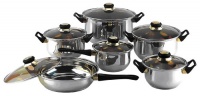 Gourmet Chef 12 Piece Stainless Steel Cookware Set Gourmet Chef 12 Piece Stainless Steel Cookware Set