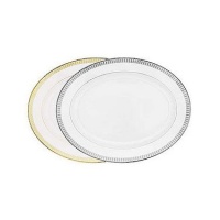 Haviland Plumes Platinum Oval Platter 13.5 in Haviland Plumes Platinum Oval Platter 13.5 in