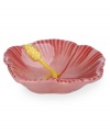 Feel like you're on holiday with Clay Art's tropical Hibiscus dip bowls, featuring a fanciful flower shape and rosy pink hue in dishwasher-safe earthenware. (Clearance)