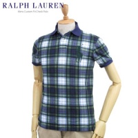 Polo Ralph Lauren Mens Custom-fit Big Pony Polo Shirt, Navy Plaid Polo Ralph Lauren Mens Custom-fit Big Pony Polo Shirt, Navy Plaid