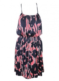 Envi Womens Fresh Printed Sleeveless Halter Dress Envi Womens Fresh Printed Sleeveless Halter Dress