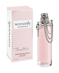 Revealed for the international day of women and re-interpreted in 2012 with a new artistic aura, Womanity Eau Pour Elles comes to life. Feel the Mediterranean notes of Womanity and enjoy an overdose of sun and wild strawberries in this new Eau de Toilette – a tribute to the girls around the world! Revealed for the international day of women and re-interpreted in 2012 with a new artistic aura, Womanity Eau Pour Elles comes to life. Feel the Mediterranean notes of Womanity and enjoy an overdose of sun and wild strawberries in this new Eau de Toilette – a tribute to the girls around the world!