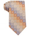 Freshen up. With a cool color palette, this patterned tie from Michael Kors will be an instant hit.