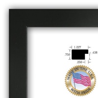 8x10 / 8 x 10 Black Picture Frame - NEW .. 1.25'' wide Complete 8x10 / 8 x 10 Black Picture Frame - NEW .. 1.25'' wide Complete