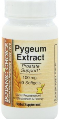 Botanic Choice Pygeum Extract Soft Gels,100 Mg, 60 Count Botanic Choice Pygeum Extract Soft Gels,100 Mg, 60 Count