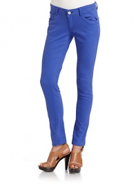THE LOOKWaistband with belt loopsZip fly with button closureFive-pocket styleSkinny leg silhouetteTHE FITRise, about 7Inseam, about 27THE MATERIAL98% cotton/2% spandexFully linedCARE & ORIGINMachine washImportedModel shown is 5'10 (177cm) wearing US size 4.THE MATERIALLyocell/cotton/rayon/polyester/spandexCARE & ORIGINMachine washMade in USA of imported fabricModel shown is 5'8 (172½cm) wearing US size 4. THE LOOKWaistband with belt loopsZip fly with button closureFive-pocket styleSkinny leg silhouetteTHE FITRise, about 7Inseam, about 27THE MATERIAL98% cotton/2% spandexFully linedCARE & ORIGINMachine washImportedModel shown is 5'10 (177cm) wearing US size 4.THE MATERIALLyocell/cotton/rayon/polyester/spandexCARE & ORIGINMachine washMade in USA of imported fabricModel shown is 5'8 (172½cm) wearing US size 4.