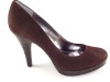 Alfani Women's Maddy Suede Platform Pumps in Dark Brown