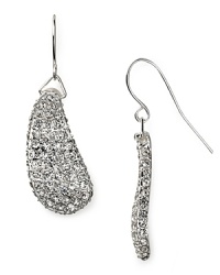 Known for design with tons of character, these Robert Lee Morris Soho earrings do not disappoint with a sculptural teardrop shape and pave crystal detail. Known for design with tons of character, these Robert Lee Morris Soho earrings do not disappoint with a sculptural teardrop shape and pave crystal detail.