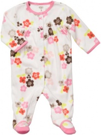 Carter's Girls Newborn-9 Months Floral Microfleece Sleep N Play Carter's Girls Newborn-9 Months Floral Microfleece Sleep N Play