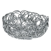 Meaning 'cloud' in Portuguese, Alessi's Nuvem basket features tangled wires that are light and airy - an arresting way to hold fruit or simply accent your table. Meaning 'cloud' in Portuguese, Alessi's Nuvem basket features tangled wires that are light and airy - an arresting way to hold fruit or simply accent your table.