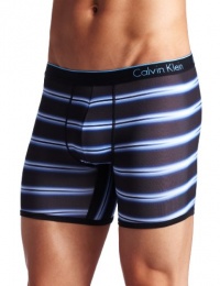 Calvin Klein Men's Ck One Microfiber Fashion Boxer Brief, Gradient Stripe/Soft Aqua, Large Calvin Klein Men's Ck One Microfiber Fashion Boxer Brief, Gradient Stripe/Soft Aqua, Large
