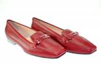 TOD'S Women's Quinn Guaina Moc. Dark Red Leather Loafers Sz 37 R30R003 TOD'S Women's Quinn Guaina Moc. Dark Red Leather Loafers Sz 37 R30R003