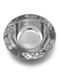 Dive right in. This serving bowl from the Seashore collection of serveware and serving dishes is artfully embellished with underwater creatures and, in Wilton Armetale's innovative metal, so durable you can use it not only to serve, but cook and reheat, every meal as well. Dive right in. This serving bowl from the Seashore collection of serveware and serving dishes is artfully embellished with underwater creatures and, in Wilton Armetale's innovative metal, so durable you can use it not only to serve, but cook and reheat, every meal as well.