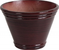 Dynamic Design GMT0812RD Monterrey 8-Inch Ceramix Planter, Soft Modern Style, New Red