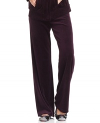 Relax in style with Jones New York Signature's velour lounge pants. Check out the matching jacket to make a cozy set. Relax in style with Jones New York Signature's velour lounge pants. Check out the matching jacket to make a cozy set.