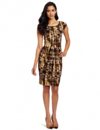 Karen Kane Women's Python Pleated Dress, Python, Medium