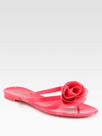 A dimensional rose feminizes this casual PVC staple from tip to toe. PVC upperPVC liningRubber solePadded insoleMade in Italy A dimensional rose feminizes this casual PVC staple from tip to toe. PVC upperPVC liningRubber solePadded insoleMade in Italy