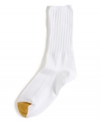 Pair these classic, cushioned socks by Gold Toe with athletic shoes for maximum comfort. Come in a pack of six. Pair these classic, cushioned socks by Gold Toe with athletic shoes for maximum comfort. Come in a pack of six.