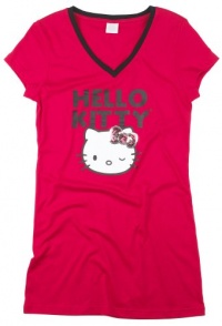 Hello Kitty Women's Hk Graphic Cheer Night Shirt Hello Kitty Women's Hk Graphic Cheer Night Shirt
