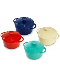 The perfect complement to your favorite Fiesta Dinnerware, this dutch oven moves from kitchen to table with ease. The enameled cast iron construction locks in heat to slowly, evenly & thoroughly prepare flavor-rich and totally tender meals, plus it requires no seasoning and only gets better with age. Limited lifetime warranty. The perfect complement to your favorite Fiesta Dinnerware, this dutch oven moves from kitchen to table with ease. The enameled cast iron construction locks in heat to slowly, evenly & thoroughly prepare flavor-rich and totally tender meals, plus it requires no seasoning and only gets better with age. Limited lifetime warranty.