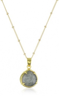 Coralia Leets Jewelry Design Riviera Teardrop Framed Labrador Necklace, 17 Coralia Leets Jewelry Design Riviera Teardrop Framed Labrador Necklace, 17
