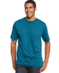 Lightweight and super comfortable, this bold crew neck T shirt provides the perfect start to a cool, layered look. (Clearance) Lightweight and super comfortable, this bold crew neck T shirt provides the perfect start to a cool, layered look. (Clearance)