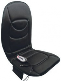 Roadpro RP-1368HM 12V Heated Seat/Back Cushion with 5 Powerful Motors for Upper and Lower Back Massages, Black Roadpro RP-1368HM 12V Heated Seat/Back Cushion with 5 Powerful Motors for Upper and Lower Back Massages, Black